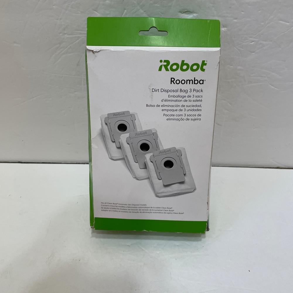 NEW IN BOX‎ ROOMBA DIRT DISPOSAL BAGS
PACKAGE OF 3 BAGS